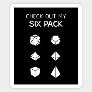 Check Out My Six Pack Funny Dice Magnet